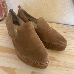 Suede Platform Flats